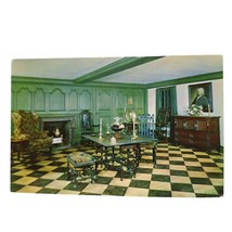 Postcard Old Colonial Home Parlor Room Concord New Hampshire Chrome Unpo... - $6.92