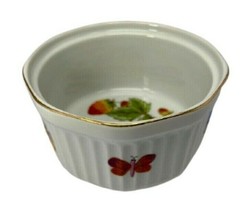 Royal Crown (Japan) SPRING TIME Ramekin Butterfly, Strawberry 6512 Oven To Table - £6.22 GBP