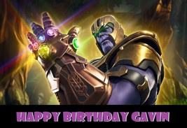 Avengers End Game Thanos Edible Cake Topper Decoration - $12.99