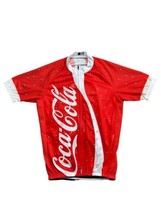 Coca Cola 3 Back Pocket Bicycle Racing Full Zip MEDIUM Jersey Bike Short... - $19.79