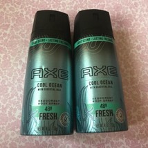 2 x AXE Deodorant Body Spray 48 hr Freshness Essential ~ COOL OCEAN ~  4 oz (k) - $8.79