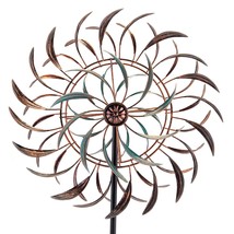 Large Outdoor Metal Wind Spinners, 360 Degrees Swivel Wind Sculpture Yar... - $106.39