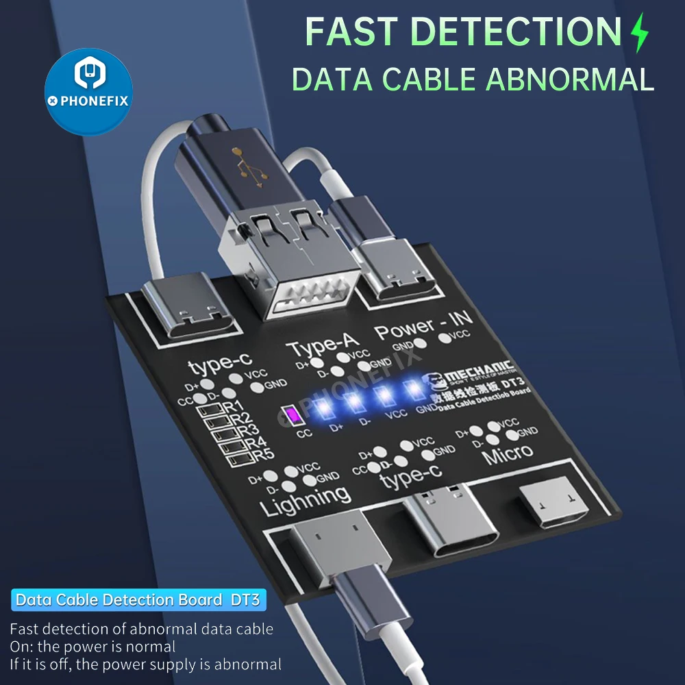 Mechanic USB Data Cable On-Off Detection Test d for Lightning MiType-C Port Cabl - £49.42 GBP