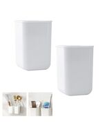ORIJOYNA 2 Pack Wall Mounted Self-Adhesive Toothbrush Holder White - €8,67 EUR ORIJOYNA 2 Pack Wall Mounted Self-Adhesive Toothbrush Holder White - €8,67 EUR