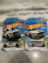 Two (2) Hot Wheels Speed Graphics- &#39;15 Ford F-150 &amp; 2015 Ford Mustang GT - £7.89 GBP