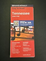 Easy to Read Map Tennessee State Map- Rand McNally (English) 2009 - £6.72 GBP