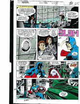 Original Dr Doom vs Captain America Avengers 332 color guide art: Marvel... - £35.98 GBP
