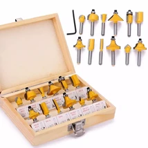 Drillforce 12PCS 1/4&quot;(6.35mm) Router Bits Set Professional Shank Tungste... - $5,257.19 MXN