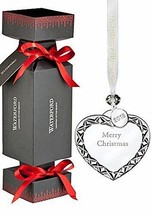 Waterford Crystal 2018 Heart Ornament Christmas Cracker Box 5th Ed #4003... - £39.84 GBP