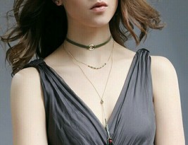 Women Choker Bohemia tassels multi Layers necklace Boho Long Chain Necklace - £11.03 GBP