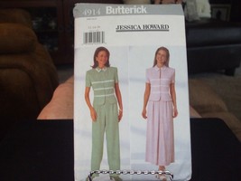 Butterick 4914 Misses Top, Skirt &amp; Pants Pattern - Size 12/14/16 Bust 34-38 - £7.75 GBP