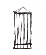 75.5&quot; Distressed Brown Life Size Cage Hanging Halloween Decoration USA S... - $126.99