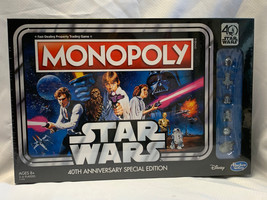 2016 Monopoly Star Wars 40th Anniv Special Ed. Hasbro Board Game Sealed NIB NOS - £39.83 GBP