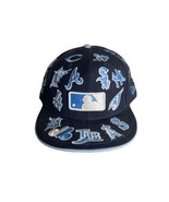 MLB All Over Logos New Era Teams Cap Hat Black /Blue Cap Hat 7 3/4 - €34,28 EUR