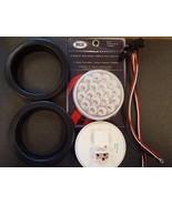(2) 19 LED Trux 4&quot; Round Clear Lens Chrome/Mirror Back Finish Stop Tail ... - €51,86 EUR