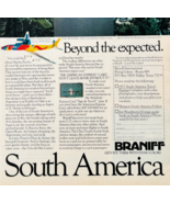 1977 Braniff Airlines Advertisement Vintage South America Aviation DWW13C - $35.02 CAD