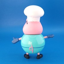 Peppa Pig Daddy Pig Figure BBQ Grill Apron Chef Hat Replacement Toy - £4.45 GBP