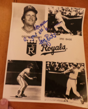 George Brett Autograph Photo Reprint inscribed to me in person 8x10 VG+ - £46.33 GBP