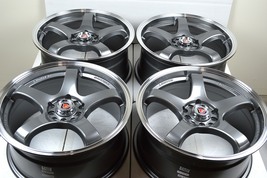 4 New DDR Fuzion 17x7.5 5x100/114.3 38mm Gunmetal Polished Lip 17" Wheel... - $739.00