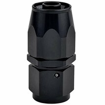 10an Straight Swivel Hose End Fitting For Braided Fuel Line Aluminum Black - £8.12 GBP