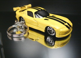 1998 Dodge Viper GT2 Key Chain Ring Yellow - £11.43 GBP