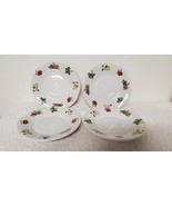 Set of 4 Gibson Orchard 7&quot; Bread Dessert Plate Berries Pears Apples Plum... - £6.19 GBP