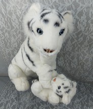 America Wego White Tiger Mama &amp; Baby Cub Big Wild Cats 18&quot; Plush Stuffed Animal - $43.95