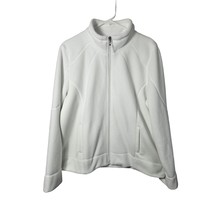 IZOD Women&#39;s White Full Zip Jacket Size XL Long Sleeve Warm Pockets - $19.99