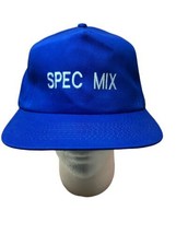 Vintage spec mix TI products cobalt blue snapback baseball cap advertisi... - $14.01