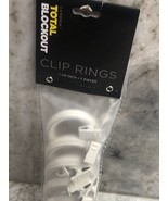 ShipN24Hours-New-Calambria Total Blockout Clip Rings 1 1/4”. 7 Pc-White - $17.47 CAD