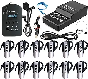 Wireless Tour Guide System For Tour Guiding Simultaneous Translation Mus... - £579.53 GBP