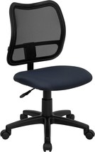Flash Furniture Mid-Back Navy Blue Mesh Swivel Task Chair - £191.23 GBP