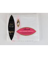 Deadstock White Fine Combed Percale Flat Double 81X108&quot; Sheet Penneys Pe... - $543.90 MXN