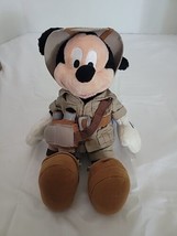 Mickey Mouse Safari Plush with Binoculars Walt Disney World Animal Kingd... - $9.89