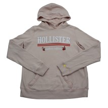 Hollister Hoodie Womens S Pink Long Sleeve Hooded Pocket Graphic Print L... - $25.62