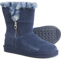 Koolaburra by UGG Women&#39;s Aribel Short Leopard Fashion Boot Blue Size 7 - £56.06 GBP