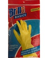 Brillo Basics Reusable Latex Gloves For Cleaning Dishwashing Medium SHIP... - €4,14 EUR