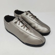 Propet Womens Walking Shoes Lace Up Leather Metallic Gray Silver W3606 S... - $27.87