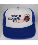 vintage trucker hat &quot;Mets World Champs 1986&quot; snapback baseball MLB NEVER... - $1,283.90 MXN