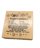 PSX Sugar Cookie Recipe Vintage Wood Rubber Stamp G-1150 1993 Card Makin... - £43.96 GBP