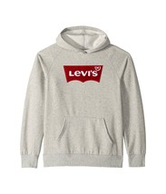 Levis Kids Otto Pullover Hoodie Red Flag Logo Grey XL 158-170 CM 919010-306 New - $35.63