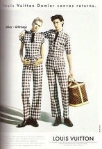 1996 Louis Vuitton Damier Sexy Model Kylie Bax Logo Purse Vintage Print Ad 1990s - £4.50 GBP