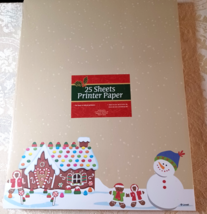 Christmas Snowman Letterhead Printer Paper - 8.5&quot;x11&quot; - 25 Sheets - $93.05 MXN