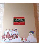 Christmas Snowman Letterhead Printer Paper - 8.5&quot;x11&quot; - 25 Sheets - $92.93 MXN