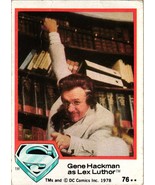 FAST SHIP: 1978 Topps Superman the Movie - Gene Hackman as Lex Luthor #7... - £0.77 GBP
