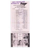 ORIGINAL Vintage KQV Pittsburgh February 7 1967 Music Survey Sonny &amp; Che... - $14.84