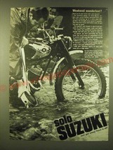 1966 Suzuki Motorcycles Ad - Weekend wanderlust? - $18.49
