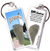 Outer Banks, NC FootWhere® Souvenir Keychain. Made in USA - £6.29 GBP