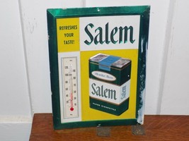 Vintage Salem Cigarette Embossed Cardboard Thermometer - $1,549.66 MXN