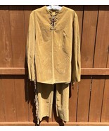Vintage Handmade Native American-Inspired Faux Suede Outfit Set Fringed ... - $109.66 CAD